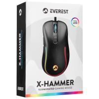 EVEREST SM-G58 X-HAMMER Usb Siyah 7D Optik 7200dpi LED Işıklı Gaming Oyuncu Mouse